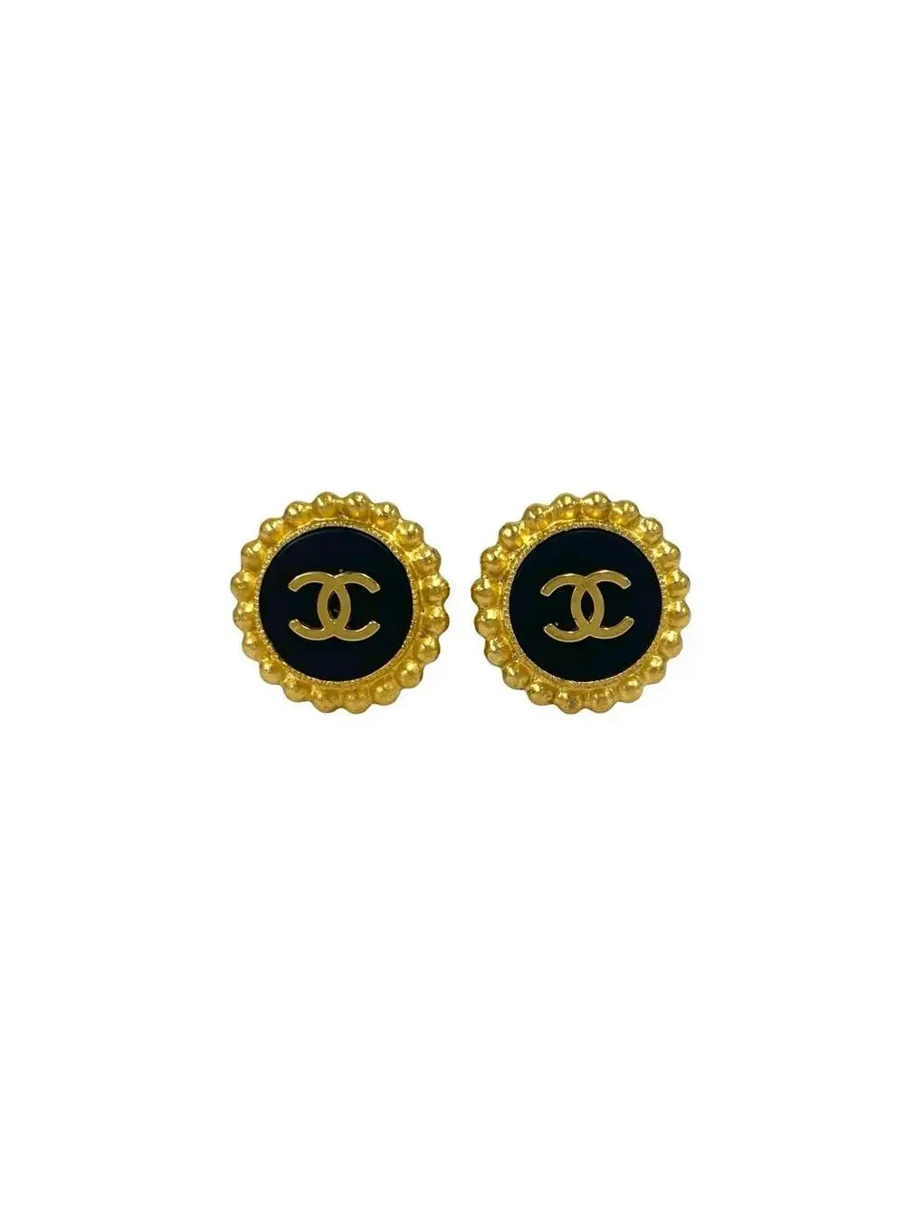Chanel Cc Logo Clip-On Earrings Metal #299659C75B